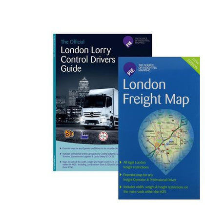 Bundled - London Freight Driver Map (Route Planning & Folded for ease of use)